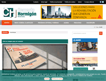 Tablet Screenshot of cemento-hormigon.com